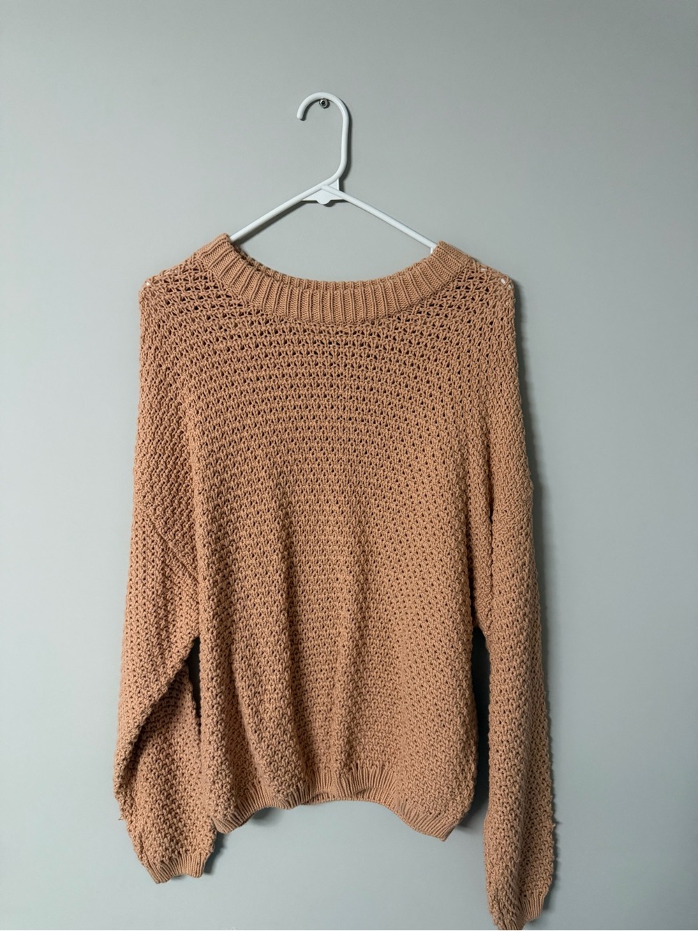 Cozy Chunky Knit Sweater - Camel